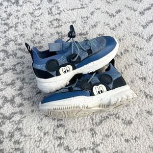 Zara Mickey Mouse Slip on Sneakers Size 26/9.5